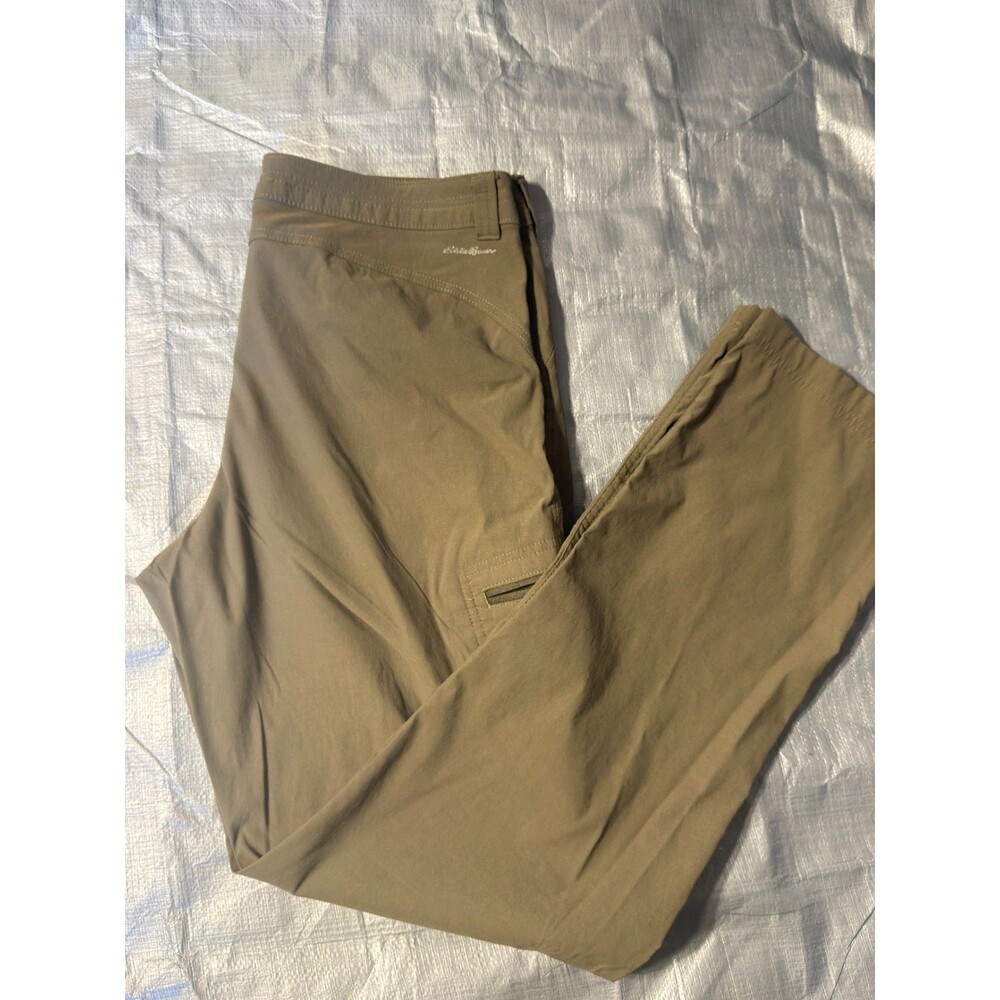 Eddie Bauer First Ascent Guide Pro Hiking Pants Womens 10 Tan Khaki Stretch